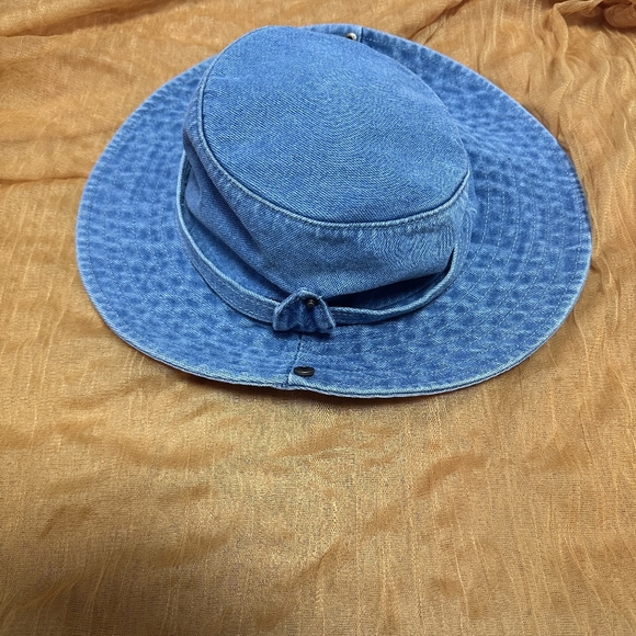 NWT!! Prada Denim Blue Bucket Hat Sun Hat - Picture 2 of 5